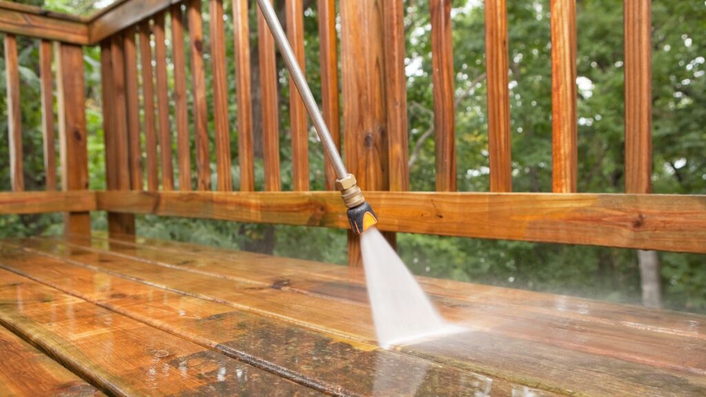 Scott Landscaping professional power washing team