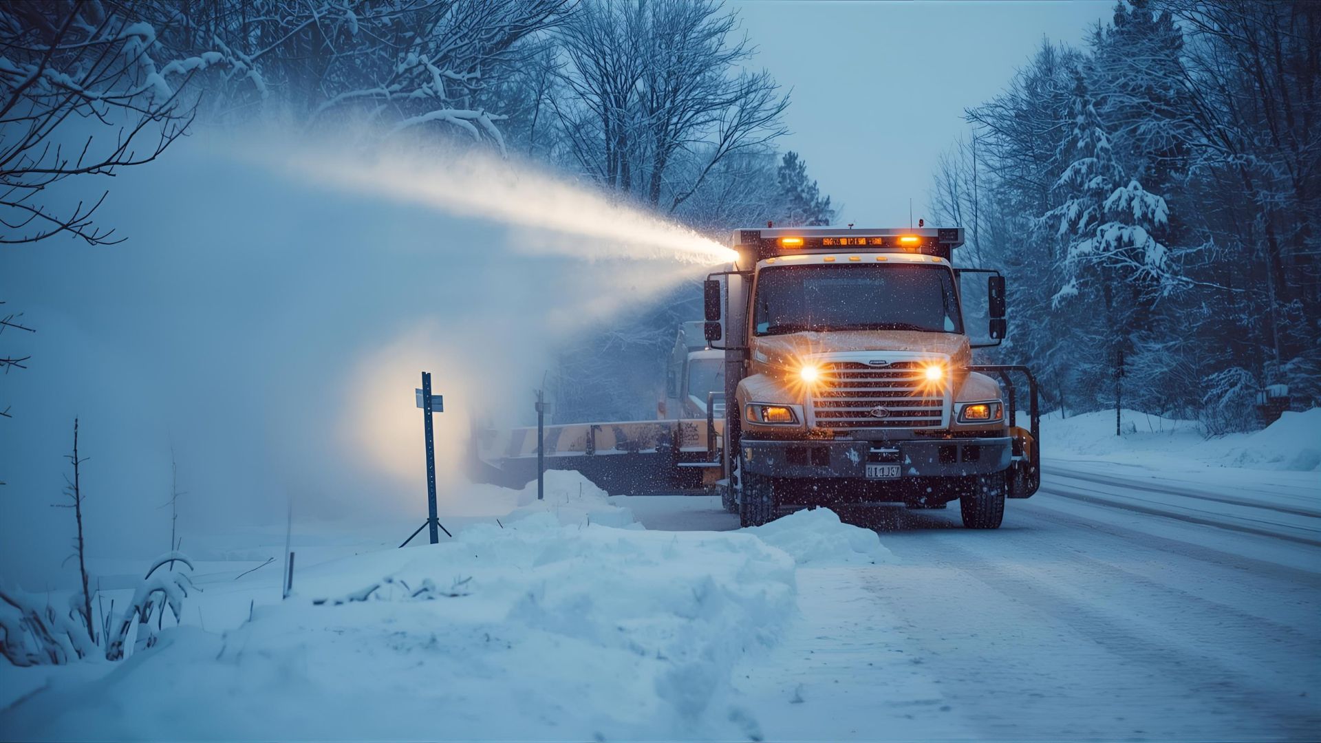 commercial snow plowing and de-icing services